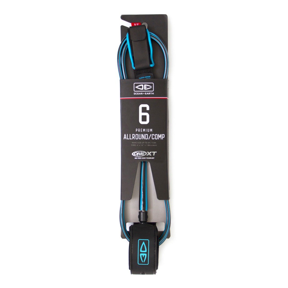 Ocean & Earth OneXT All Round/Comp 6ft Surfboard Leash