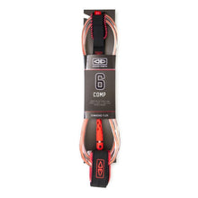 Ocean and Earth Diamond 6ft Flex Regular Comp Surf Leash - Coral - Full View