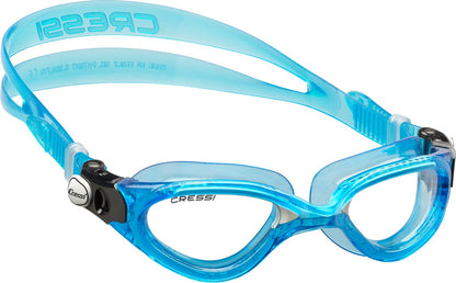 Cressi  Flash Clear Blue Swimming Googles 2021 - One Size - Front