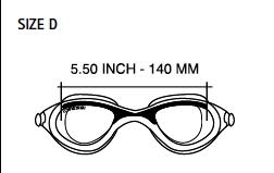 Cressi Flash Clear Blue Azure Swimming Googles 2021 - One Size - Measurements
