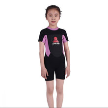 Cressi Smoby Junior Shorty Wetsuit 2021 - Black/Pink - Front