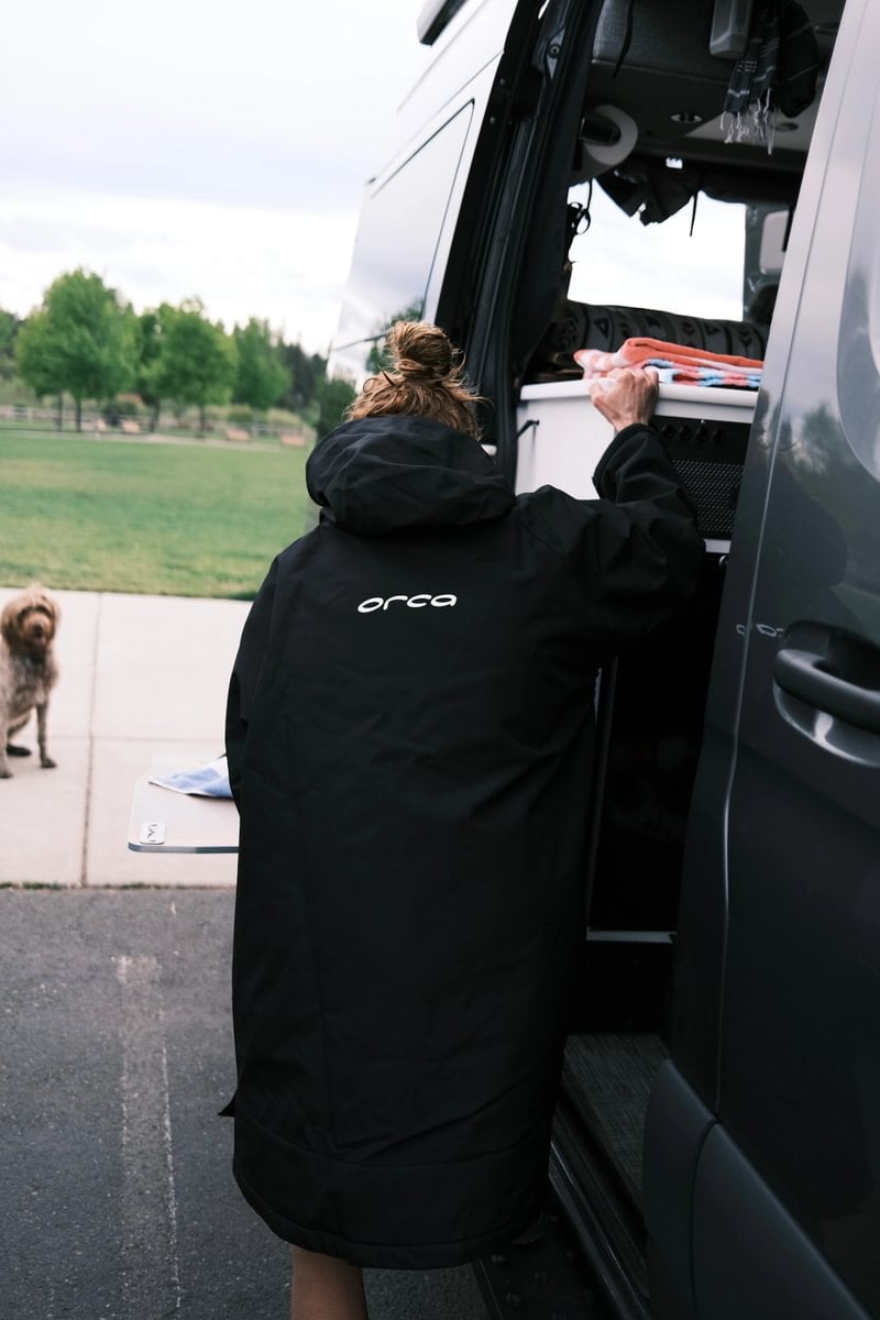 Orca Thermal Parka Changing Robe - Black