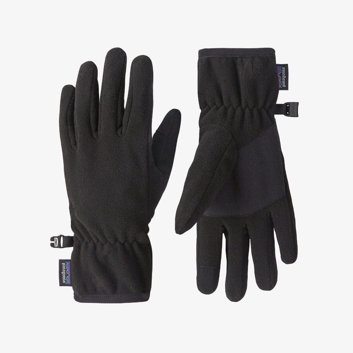 Patagonia Synchilla Fleece Gloves - Black - Full View