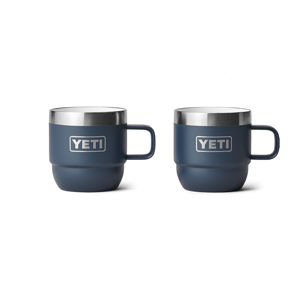 Yeti Rambler 6oz Espresso 2 Pack Stackable Cups - Navy