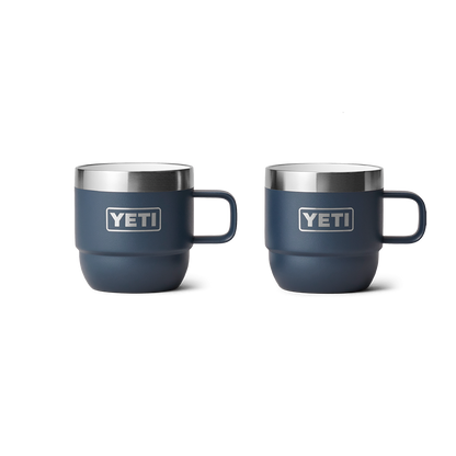 Yeti Rambler 6oz Espresso 2 Pack Stackable Cups - Navy