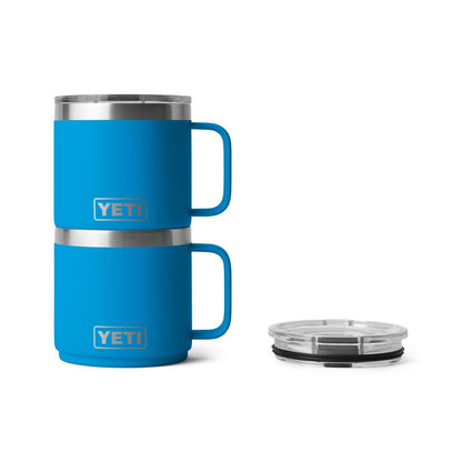 Yeti Rambler 14oz Mug with MagSlider Lid - Big Wave Blue