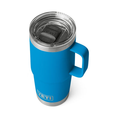 Yeti Rambler 20oz Travel Mug with Stronghold Lid - Big Wave Blue