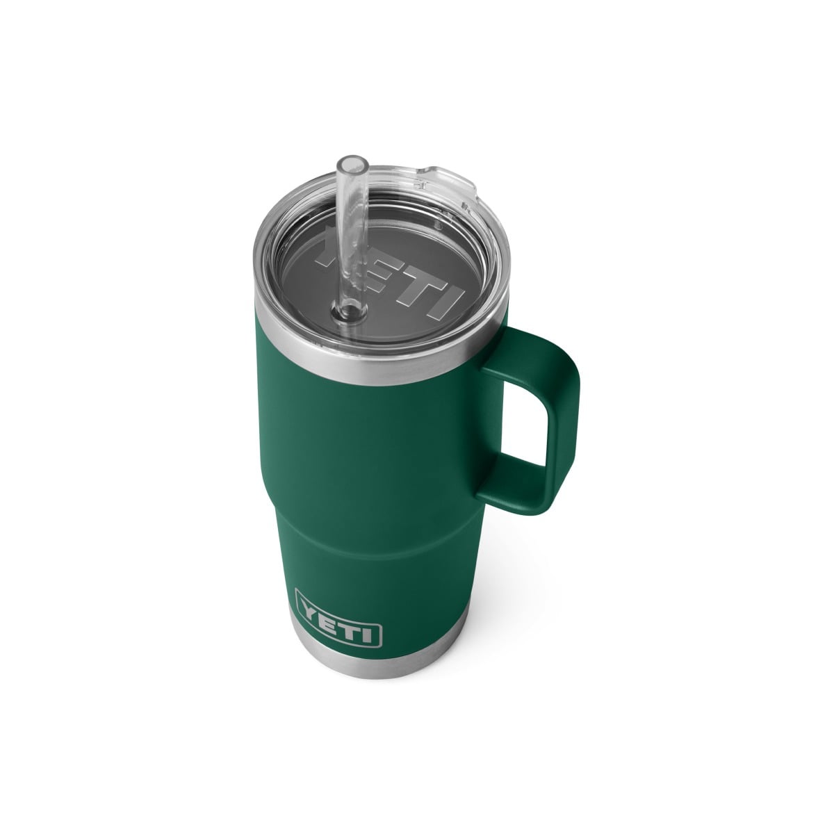 Yeti Rambler 25oz Insulated Straw Mug - Black Forest Green