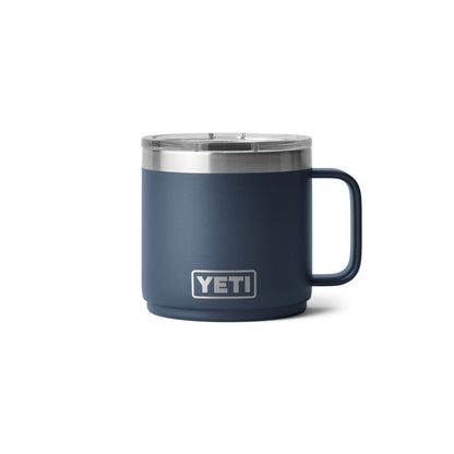 Yeti Rambler 14oz Stackable Mug with DuraSip Ceramic Lining &amp; MagSlider Lid in Navy