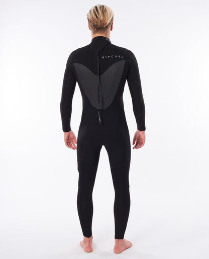 Rip Curl Mens Flashbomb 43GB Back Zip Wetsuit 2021 - Black - Back View