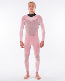Rip Curl Mens Flashbomb 43GB Back Zip Wetsuit 2021 - Black - Inside Front View