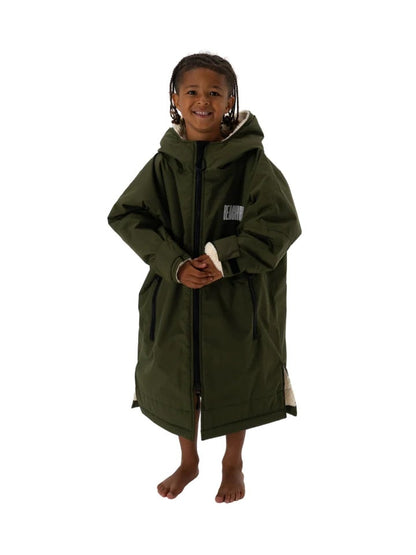 Beachbum Brobe Kids Changing Robe - Olive Green