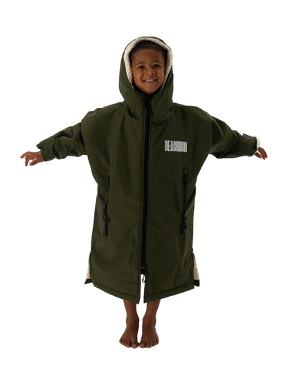 Beachbum Brobe Kids Changing Robe - Olive Green