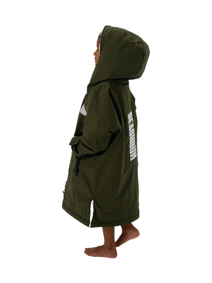 Beachbum Brobe Kids Changing Robe - Olive Green