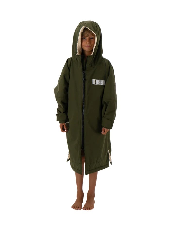Beachbum Brobe Kids Changing Robe - Olive Green