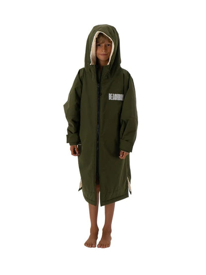 Beachbum Brobe Kids Changing Robe - Olive Green