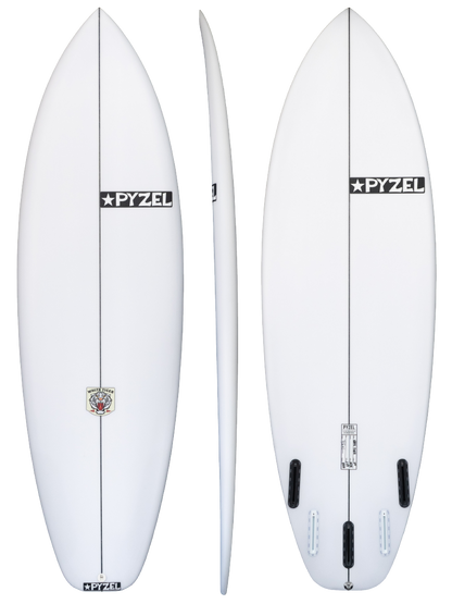 Pyzel White Tiger Fun Performance Surfboard in White