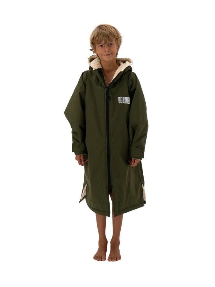 Beachbum Brobe Kids Changing Robe in Olive Green