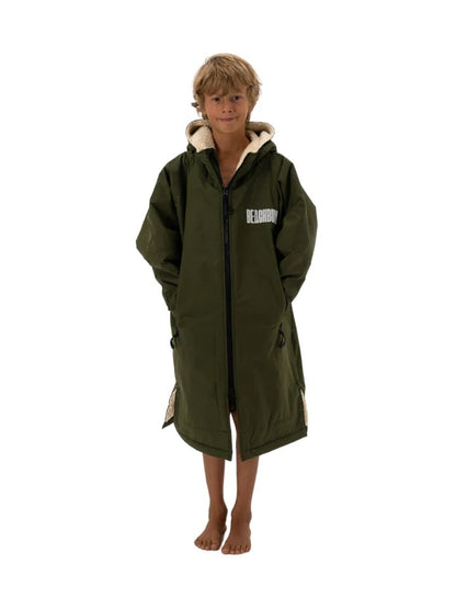 Beachbum Brobe Kids Changing Robe - Olive Green