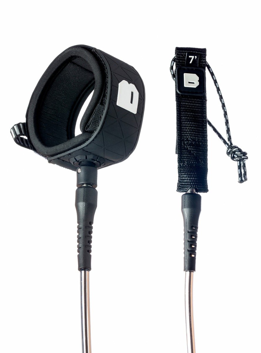 Bulldog 6ft 0 Ankle Surf Leash - Black/White
