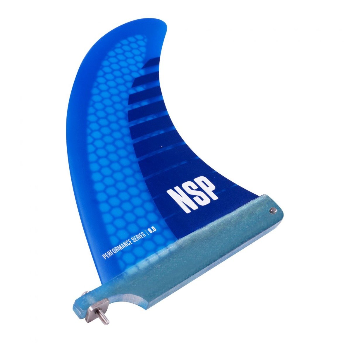 NSP 8" Performance Single Fin - Blue