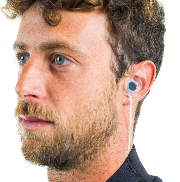 Surflogic Surfprotek Earplugs - Blue/Clear - Lifestyle