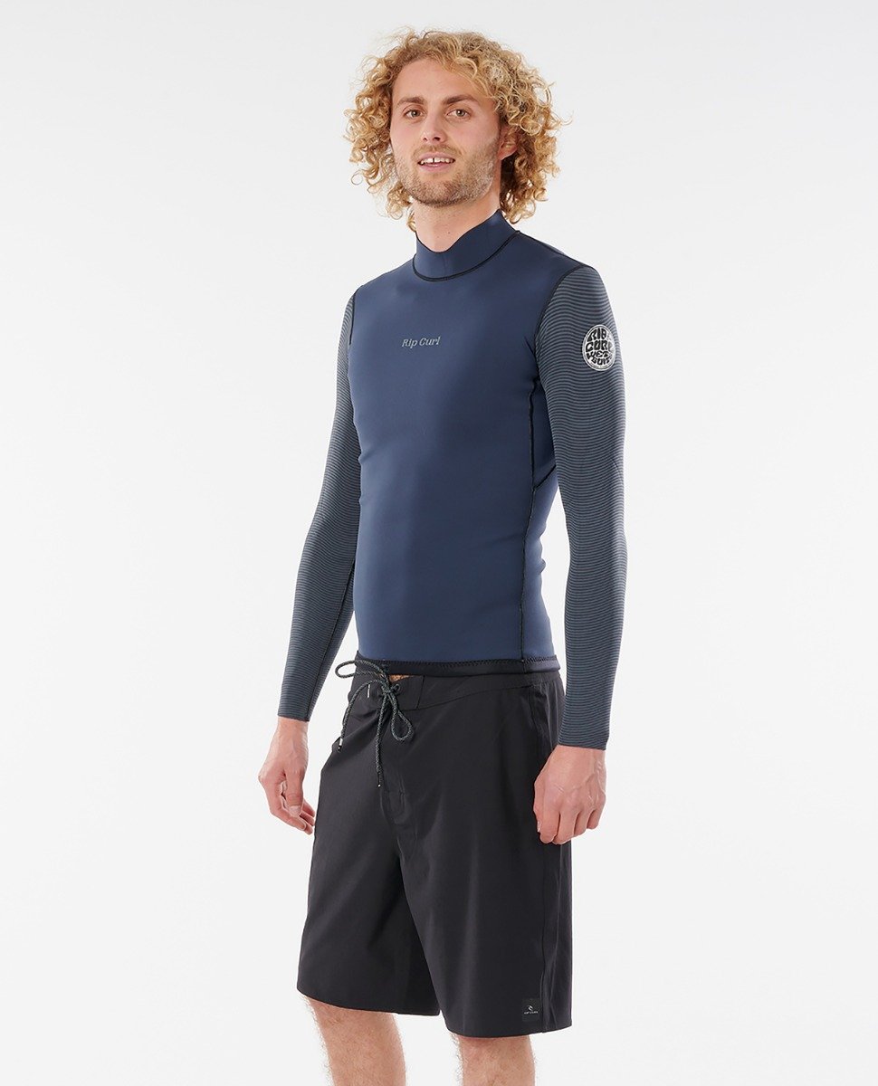 Rip Curl Mens Dawn Patrol Reversible 1.5mm Long Sleeve Wetsuit Jacket 2021 - Slate - Side 1 Side View