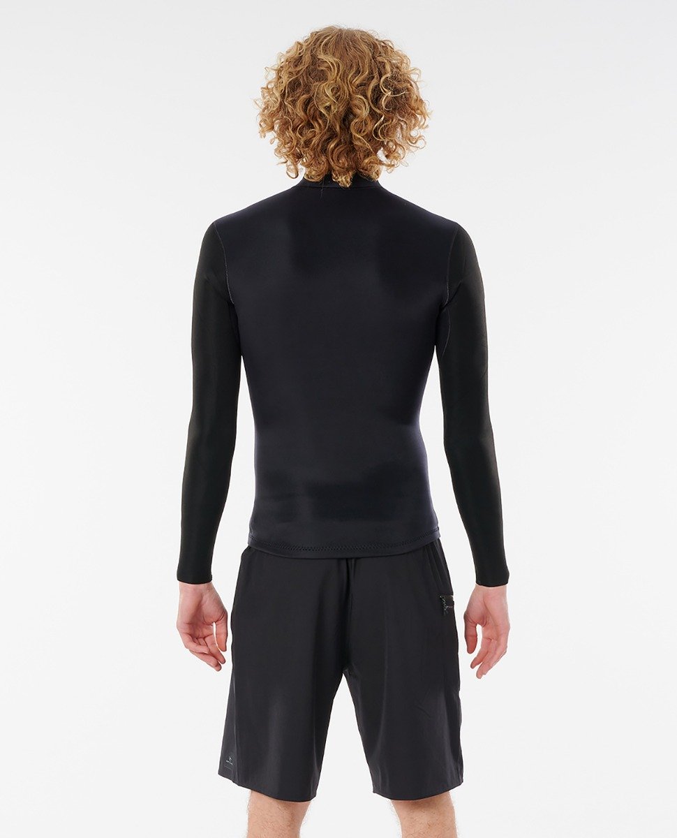 Rip Curl Mens Dawn Patrol Reversible 1.5mm Long Sleeve Wetsuit Jacket 2021 - Slate - Side 2 Back View