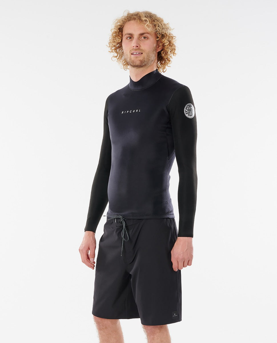 Rip Curl Mens Dawn Patrol Reversible 1.5mm Long Sleeve Wetsuit Jacket 2021 - Slate - Side 2 Side View