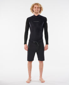 Rip Curl Mens Dawn Patrol Reversible 1.5mm Long Sleeve Wetsuit Jacket 2021 - Slate - Side 2 Front