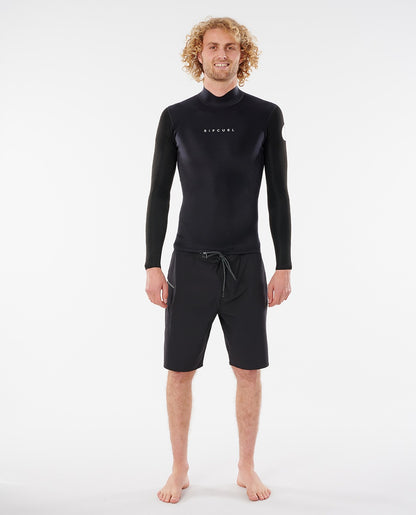 Rip Curl Mens Dawn Patrol Reversible 1.5mm Long Sleeve Wetsuit Jacket 2021 - Slate - Side 2 Front