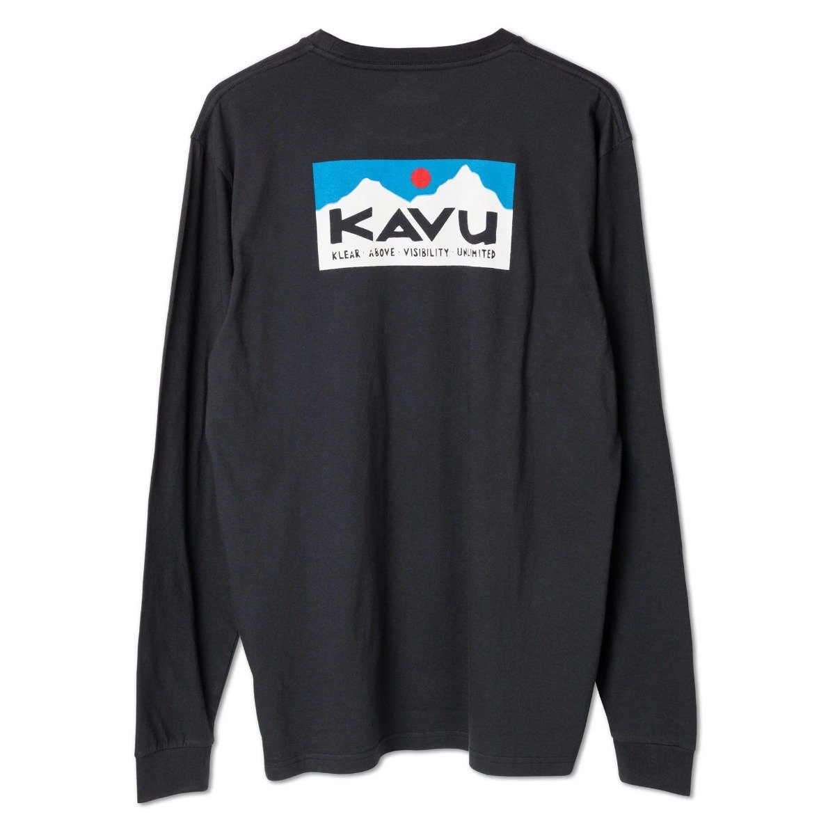 Kavu Long-Sleeved Etch Art Mens T-Shirt in Black