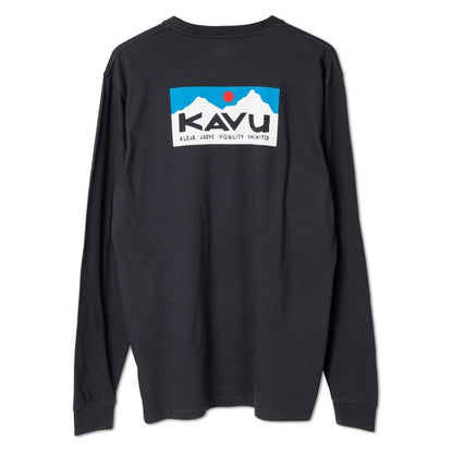 Kavu Long-Sleeved Etch Art Mens T-Shirt in Black