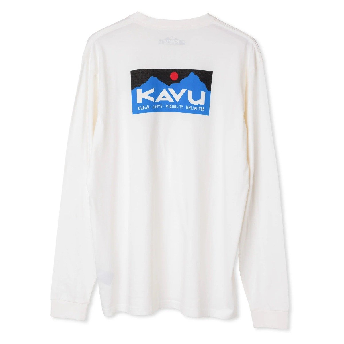 Kavu Long-Sleeved Etch Art Mens T-Shirt in Off White