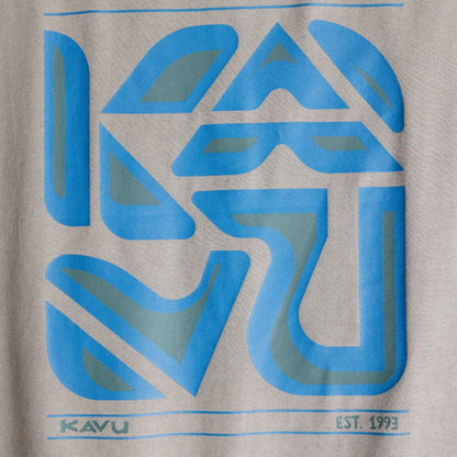 Kavu Cubed Men's T-Shirt - Greige