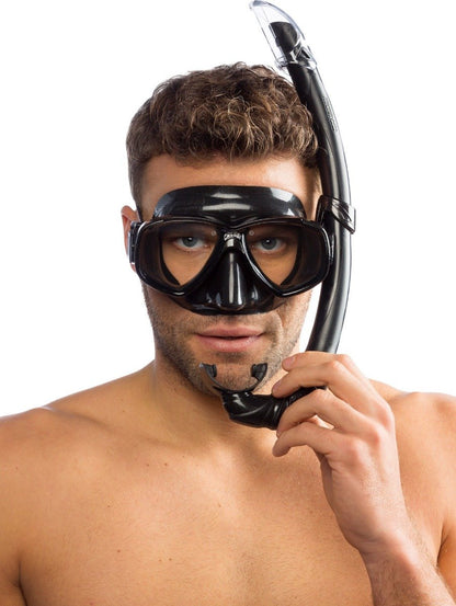 Perla + Mexico Mask and Snorkel Combo black 
