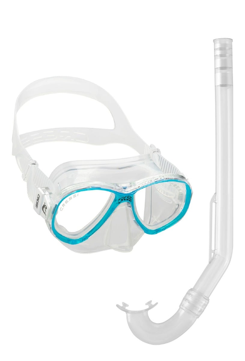 Cressi Perla Junior Combo Mask and Snorkel - Aqua