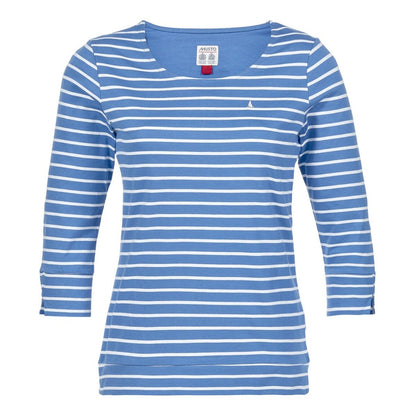 Musto Marina Womens Stripe Marina Stripe Tee - Blue
