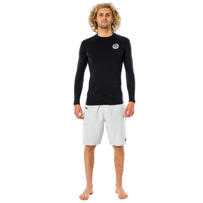 Rip Curl Thermopro Long Sleeve Thermal Rash Vest - Black