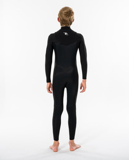 Rip Curl Junior Dawn Patrol 5/3mm Chest Zip Winter Wetsuit 2024 - Black