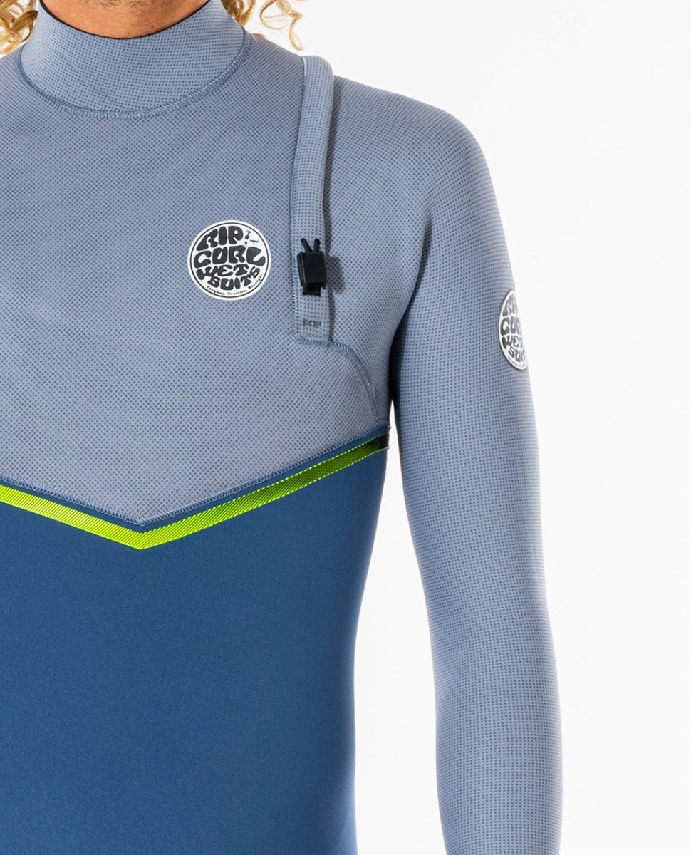 Rip Curl E-Bomb Zip Free 3/2mm Wetsuit 2023 - Blue Grey