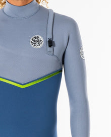 Rip Curl E-Bomb Zip Free 3/2mm Wetsuit 2023 - Blue Grey