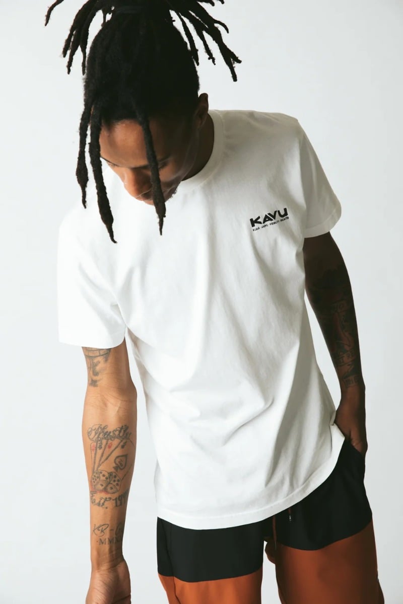 Kavu Klear Above Etch Art Tee - Off White