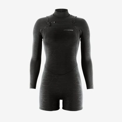 Patagonia R1 Lite Yulex 1mm Women's Front-Zip Long-Sleeved Spring Wetsuit 2024 - Black