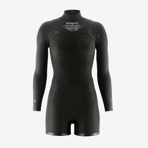 Patagonia R1 Lite Yulex 1mm Women's Front-Zip Long-Sleeved Spring Wetsuit 2024 - Black