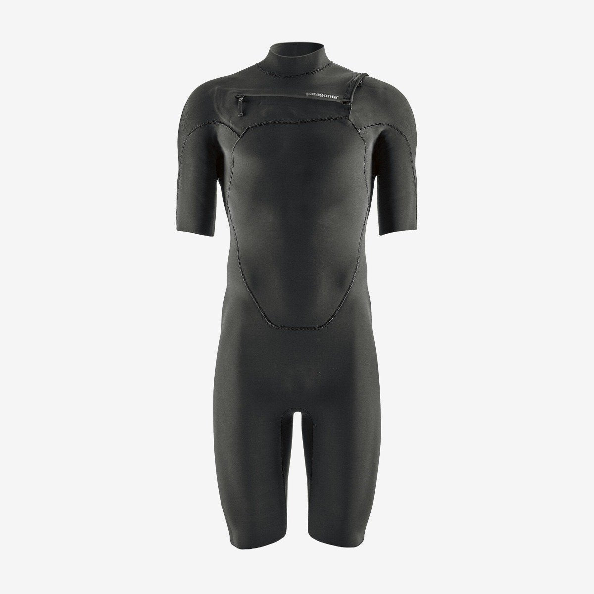 Patagonia Regulator Lite 1mm Mens Front-Zip Short Sleeve Spring Wetsuit - Black