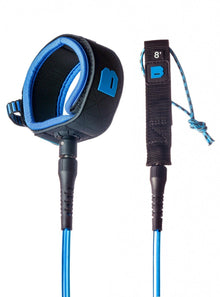 Bulldog 9ft 0 Ankle Surf Leash - Black/Cyan