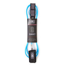 Ocean and Earth Sunset Moulded 9ft Leash in Blue - Full View