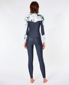 Rip Curl Dawn Patrol 4/3mm Women's Chest Zip Wetsuit 2022 - Charcoal