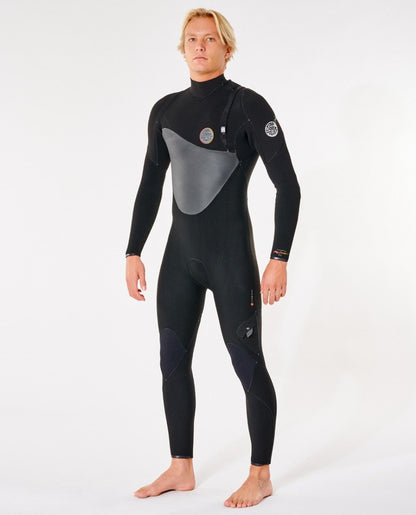 Rip Curl Flashbomb Heat Seeker 5/3mm Mens Zip Free Wetsuit - Front